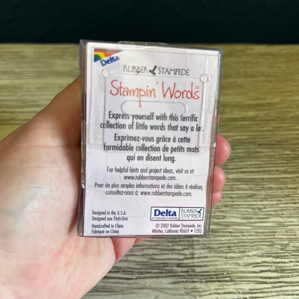 Delta Stampin' Words Rubber Stamp Set - Picture 2 of 4
